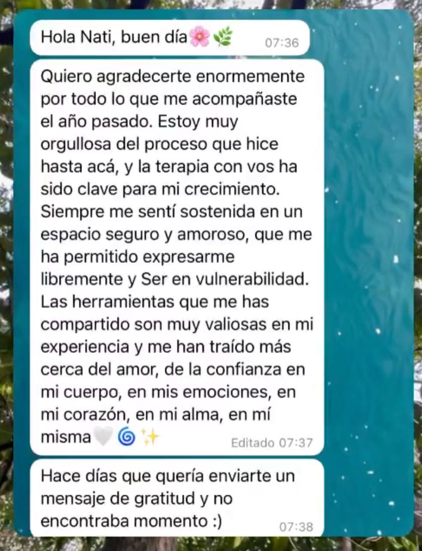 Testimonio de una participante